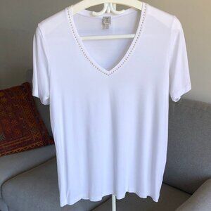 Tristan Classic White V-Neck Tee